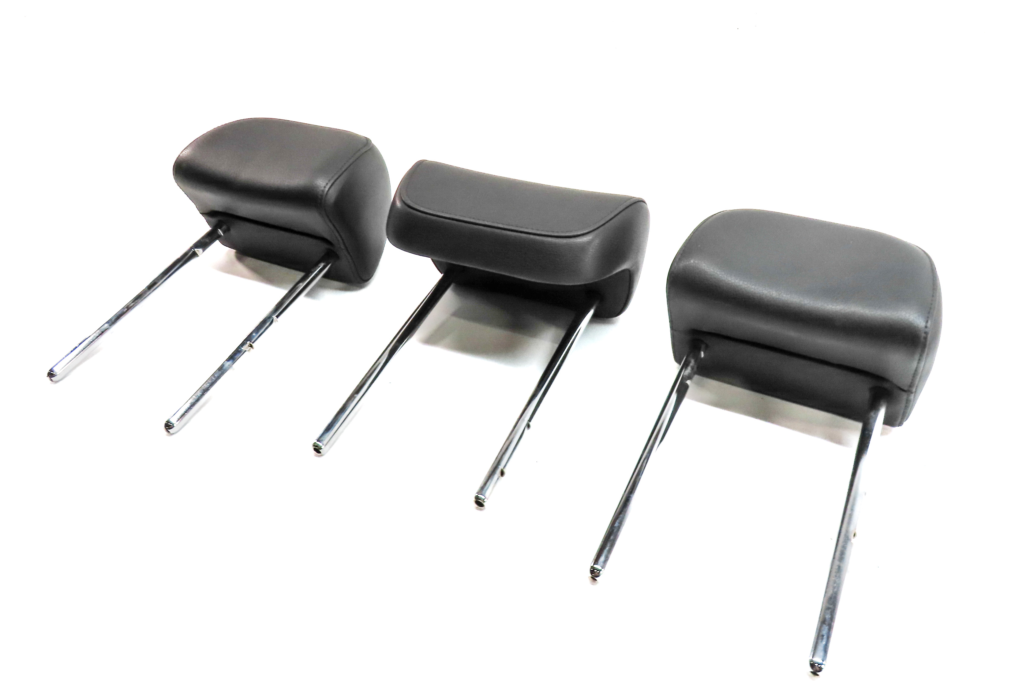 11-17 AUDI Q5 SQ5 (B8 8R) REAR LEFT RIGHT & CENTER HEADREST SET 3 (Black) — exact item pictured